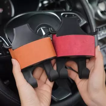 2/4 шт. многофункциональный крючок для спинки сиденья автомобиля держатель для стакана воды прочный несущий универсальный простой монтаж 2pcs чёрный