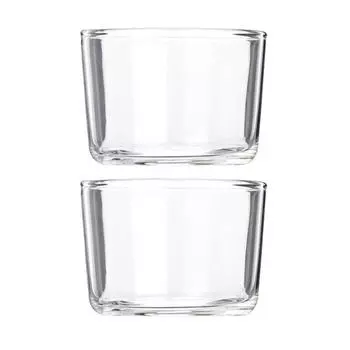 2/4 шт. Набор прозрачных стеклянных стаканчиков для десерта, термостойкая чаша для желе, пудинга, миска для мороженого 51-100ml