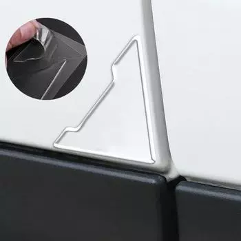 2/4 шт. наклейки для защиты от столкновений на дверные углы автомобиля, устойчивые к царапинам, силиконовые универсальные полоски для всех моделей транспортных средств белый