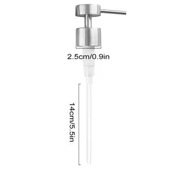 2/4 шт. насос для мыла из нержавеющей стали, запасной насос для дозатора мыла, подходит для горлышка бутылки 25 мм, для столешницы кухни ванной комнаты