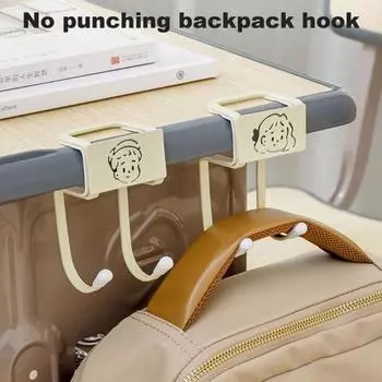 2/4 шт. настольный зажим для хранения крючок для наушников грузоподъемность 15 кг легкая установка рюкзак A