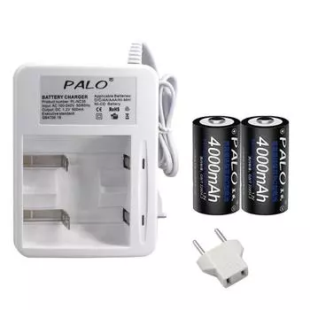 2-4 шт., Ni-MH аккумулятор емкостью 1,2 ВК, 4000 мАч + быстрое интеллектуальное зарядное устройство для аккумуляторов AA AAA CD