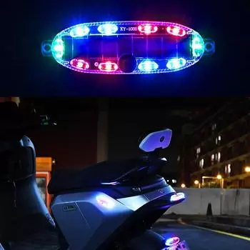 2/4 шт. новый солнечный автомобильный стробоскоп с выключателем светодиодный предупреждающий мигающий световой сигнал безопасности авто сигнальная лампа для мотоцикла автомобиля грузовика велосипеда