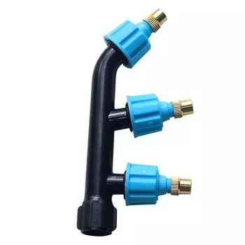 2/4 шт. одинарная распылительная насадка с двойной головкой для распыления пестицидов, садовый спринклер Three head