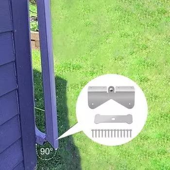 2/4 шт. петли для удлинения желоба. Простая установка своими руками на любой размер. Прямоугольные или квадратные петли для удлинения водосточной трубы. 4pcs