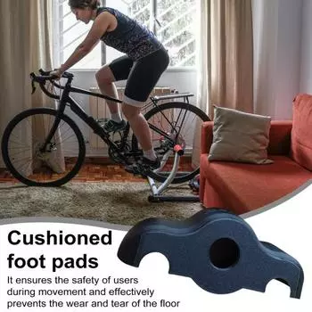 2/4 шт. подушечки для ног для велосипеда в помещении для Wahoo Kickr Core, домашний тренажерный зал, фитнес-велосипед, теннисный мяч, амортизирующие противоскользящие защитные накладки для пола, комплект балансировочных подушечек 2pcs