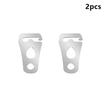 2/4 шт. Регулируемая пряжка для веревки палатки из нержавеющей стали, натяжитель шнура, пряжка для шнура палатки для кемпинга, натяжители, карабин-зажим, крепеж 2pcs