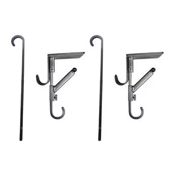 2/4 шт. Рождественский каминный чулок, гирлянда, держатель для гирлянды на каминной полке, не требующий сверления, регулируемый, сверхпрочный, крючок для подвешивания рождественских чулок, украшение 2pcs