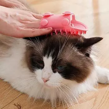 2/4 шт., силиконовая щетка для самостоятельной стрижки кошек, регулируемая ножка стола, угловая для кошек розовый