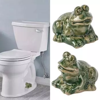 2/4 шт. смоляные крышки для болтов унитаза реалистичные лягушки крышки для болтов унитаза зеленые для ванной комнаты 2Pcs