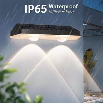 2/4 шт. Солнечные фонари для ограждения RGB и теплые белые светодиодные солнечные ступенчатые светильники Уличные настенные светильники IP65 Водонепроницаемая декоративная лампа Солнечная энергия RGB and 3000k