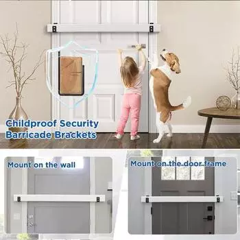 2/4 шт. U-образные дверные кронштейны, высокопрочные, устойчивые к коррозии 2pcs