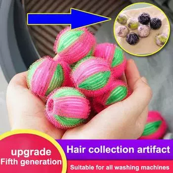 2/4 шт. Удаляющий шерсть домашних животных Улавливатель волос Многоразовый фильтр для одежды Шарики для стиральной машины Чистый шарик для стирки Аксессуар для стиральной машины