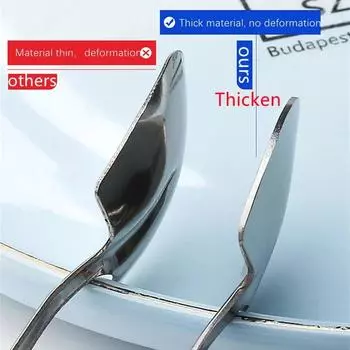 2/4 шт. Утолщенная кофейная ложка, чайная ложка, набор столовых приборов из нержавеющей стали, ретро-железная лопатка, ложка для мороженого, креативная ложка зелёный