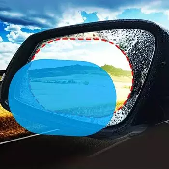 2/4 шт. водонепроницаемых автомобильных товаров, пленка для зеркала заднего вида, дожденепроницаемая пленка для лучшей видимости в дождливую погоду