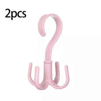 2/4 шт. вращающиеся вешалки, крючки, вешалка для одежды, вешалка-органайзер, вешалка для сумки, вешалка для обуви, ремень, шарф, подвесная стойка, вешалка для шкафа 2pcs бежевый