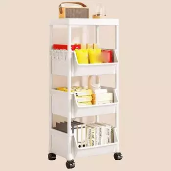 2-4-слойная передвижная стойка для хранения на кухне, настенные шкафы для дома, спальни, ванной комнаты, органайзер на тележке