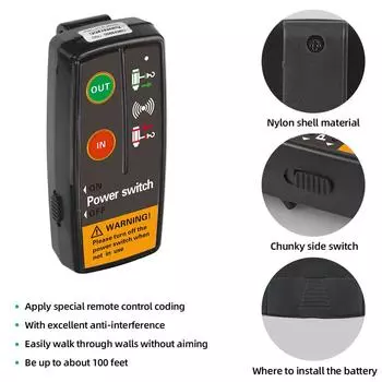 2.4G 164FT двойная трубка цифровая беспроводная лебедка пульт дистанционного управления комплект для восстановления с ручным передатчиком для 12 В 24 В автомобилей джипов внедорожников CHINA