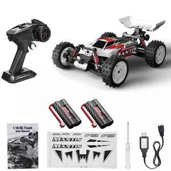 2.4G 1/16 Радиоуправляемая Машина 4WD Электрическая Радиоуправляемая Машина 48км/ч Высокоскоростная Внедорожная Машина 1 синий