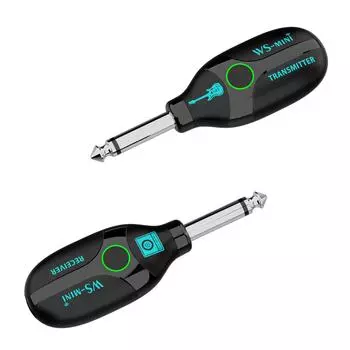 2.4G беспроводная гитарная система 48K/16bit передача в реальном времени перезаряжаемая 4 канала не требуется чёрный