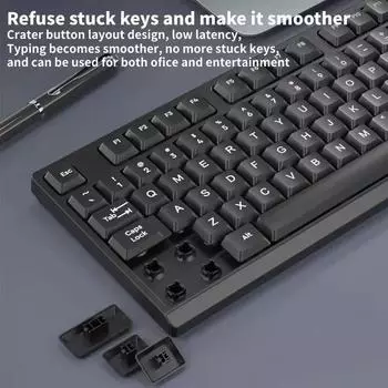 2.4G беспроводная клавиатура и мышь комплект беспроводная клавиатура для ПК настольный ноутбук 104 клавиши игровая клавиатура планшет клавиатура Мыши для дома работа клавиатура