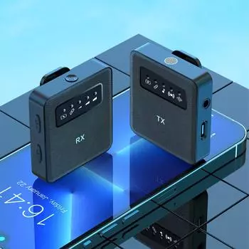 2.4G беспроводной микрофон с зажимом на воротнике микрофонный передатчик и приемник с зажимом 1 Transmitters & 1 Receiver