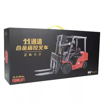 2.4G Беспроводной Пульт Управления Сплав Вилочный Погрузчик Кран 11-канальный Симуляция Модель Вилочного Погрузчика Электрический Звук и Свет Игрушечная Машина
