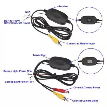 2,4G беспроводной универсальный для автомобильной камеры заднего вида и DVD-монитора, экран обратного резервного копирования, камера заднего вида, видеопередатчик, приемник, комплект