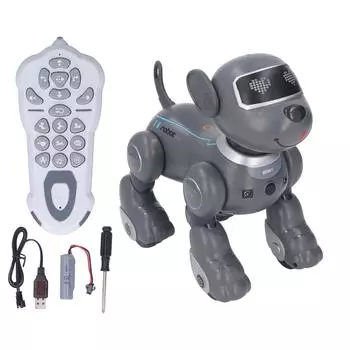 2.4G голосовое управление RC робот собака танцует ходьба программируемый звук свет RC трюковой робот собака тип 2