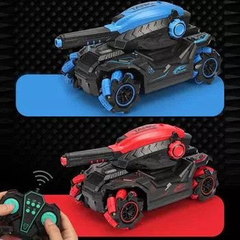 2.4G Электрический пульт дистанционного управления Водяные бомбы Цистерна | Игрушечный автомобиль с вращением на 360 градусов, подарок на день рождения для детей One Size синий