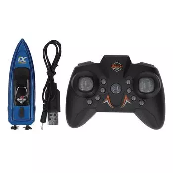 2.4G лодка с дистанционным управлением USB высокоскоростная электрическая игрушечная лодка водонепроницаемая мини-лодка с дистанционным управлением