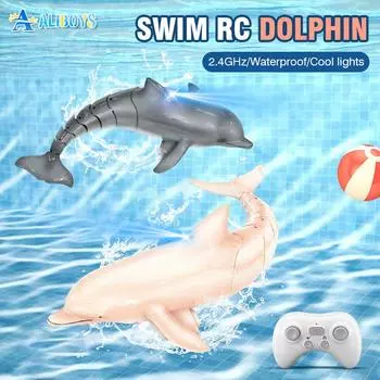 2.4G пульт дистанционного управления дельфин акула манта электрическая игрушка имитация рыбы пульт дистанционного управления животное лодка уличная водная игрушка детский подарок