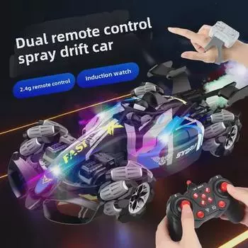 2.4G радиоуправляемый автомобиль F1 для трюков и дрифта для мальчиков - высокоскоростная игрушка с полным приводом 1 Battery Version