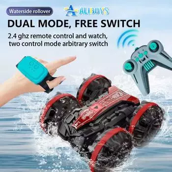 2.4G RC автомобиль амфибия дрифт трюковой автомобиль свет пульт дистанционного управления жест внедорожный двухсторонний гоночный автомобиль детская игрушка мальчик подарок