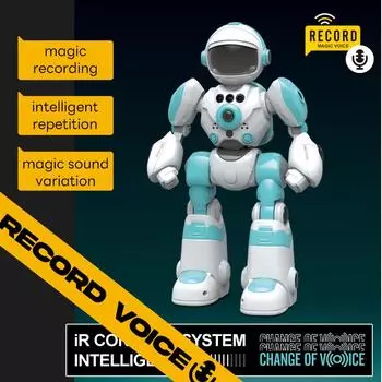 2.4G RC Robot пульт дистанционного управления жестами касания индукционный танец пульт дистанционного управления космический робот игрушки для детей подарок на день рождения синий