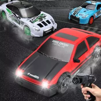 2,4G Высокоскоростной Drift Rc Car 4WD Игрушка с дистанционным управлением AE86 Модель GTR Автомобиль RC Гоночные машинки Игрушки для детей Рождественские подарки красный