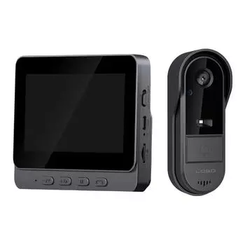 2,4G Wi-Fi умный дверной звонок 4,3-дюймовый IPS HD-экран видеодомофон ночного видения домашняя охранная камера для дверей и глаз для домашней квартиры