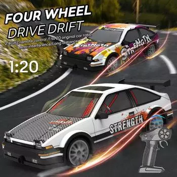 2.4GH Радиоуправляемые машинки 4WD Drift Car Игрушечная машина с дистанционным управлением Автомобиль с граффити Мультиавтомобиль для игр Детские игрушки для мальчиков Подарок на день рождения