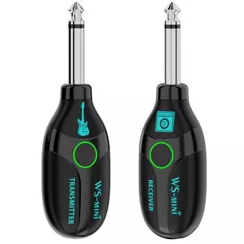 2.4GHZ Беспроводная гитарная система 4-канальный гитарный передатчик-приемник 48K/16bit передача в реальном времени для электрогитары бас