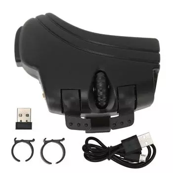 2.4Ghz беспроводная мышь-кольцо для пальца, стабильное соединение, портативная эргономичная портативная мышь с USB-приводом