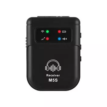 2.4GHz беспроводной приемник для наушников-монитора перезаряжаемый приемник беспроводной системы мониторинга наушников Single Receiver чёрный