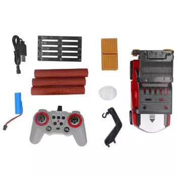 2.4Ghz RC вилочный погрузчик подъемный музыкальный спрей богатая сцена имитация пульт дистанционного управления вилочный погрузчик