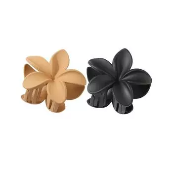 2/4Pcs Fashion Flower Hair Claws for Women Large Hair Clips Crab Clamps Frosted Ponytail Shark Clip Headdress Hair Accessories