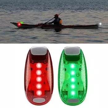 2/4Pcs Red Green Boat Navigation LED Lights Side Marker Signal Lamp Boats Starboard Lights Yacht Motorboat Night Running Fishing