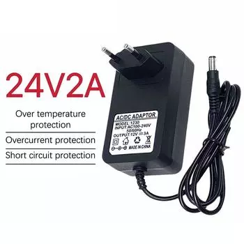 2.4V2A черный адаптер питания зарядное устройство для УФ-светодиодной лампы безопасный и прочный VDE сушилка для ногтей инструменты для дизайна ногтей