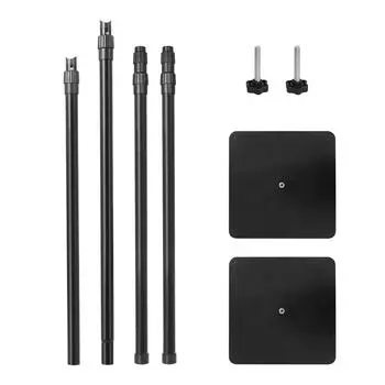 2,4x3 метра/7,9x9,8 футов Прочная система поддержки фона для студийной фотографии Металлическая стойка для фона