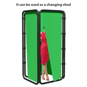 2.4x4M/ 7.87x13.12FT Большая складная стойка для фона, прочная, с зеленым фоном и зеленым экраном зелёный