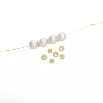 2/50 шт. медные бусины-разделители для изготовления ювелирных изделий своими руками 6mm 2pcs