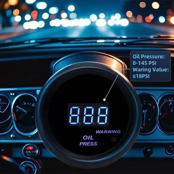 2 52 мм автоматический манометр для измерения давления масла с датчиком 0-150 фунтов на квадратный дюйм автомобильный измеритель давления топлива для 12 В гоночный автомобильный цифровой диагностический