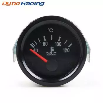2 52 мм автомобильный датчик температуры воды 40-120 градусов Цельсия указатель 12 В датчик температуры воды желтый свет автомобильный счетчик без датчика